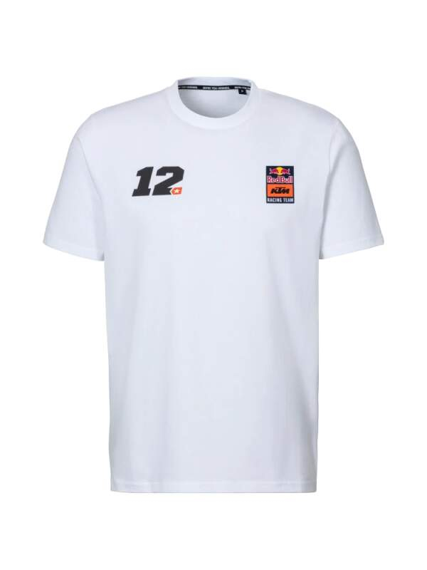 Red Bull KTM pánské tričko rider Maverick Vinales white 2025