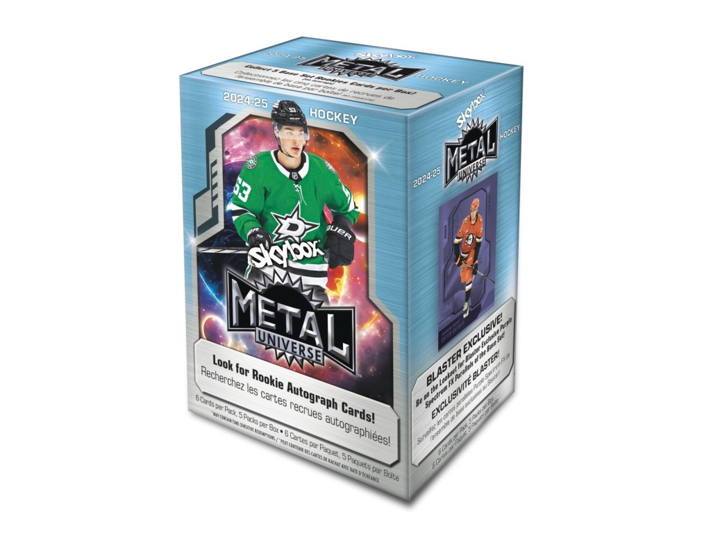 NHL boxy hokejové karty NHL 2024-25 Upper Deck Skybox Metal Universe Blaster Box