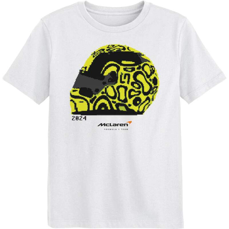 Mclaren Honda dětské tričko Lando Norris NE white F1 Team 2025