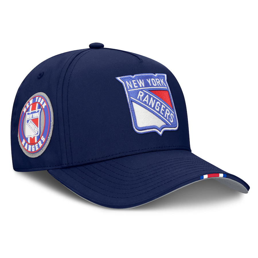 New York Rangers čepice baseballová kšiltovka 2025 Draft Authentic Pro Structured Adjustable