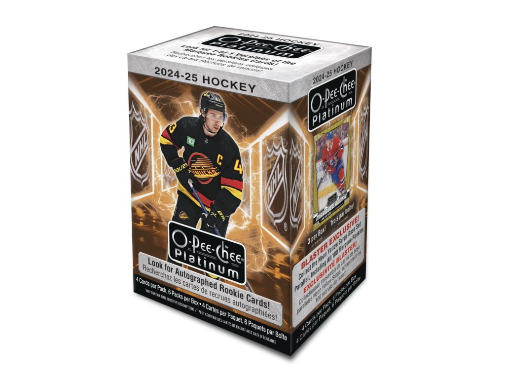 NHL boxy hokejové karty NHL 2024-25 Upper Deck O-Pee-Chee Platinum Blaster Box