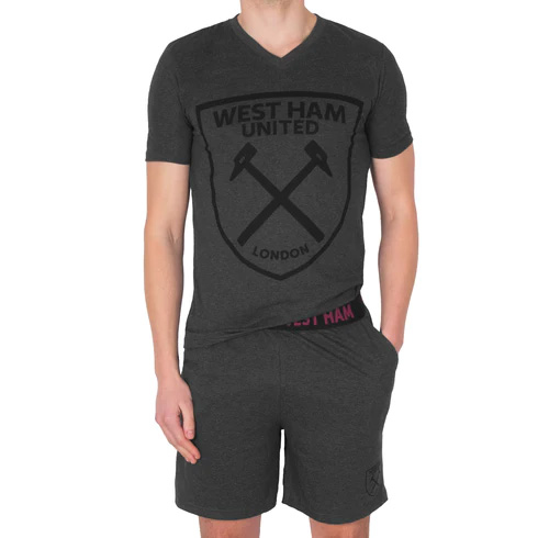 West Ham United pánské pyžamo Short grey