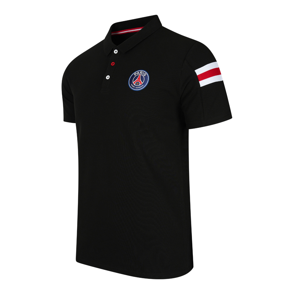 Paris Saint Germain pánské polo tričko Sleeve Stripe black