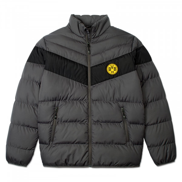 Borussia Dortmund pánská zimní bunda Padded grey