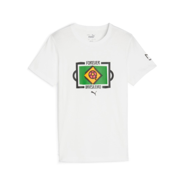 Neymar Jr dětské tričko Neymar Jr Brasileiro white