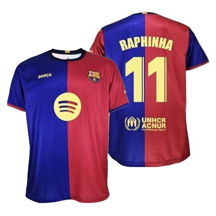 FC Barcelona fotbalový dres replica 24/25 Home Raphinha