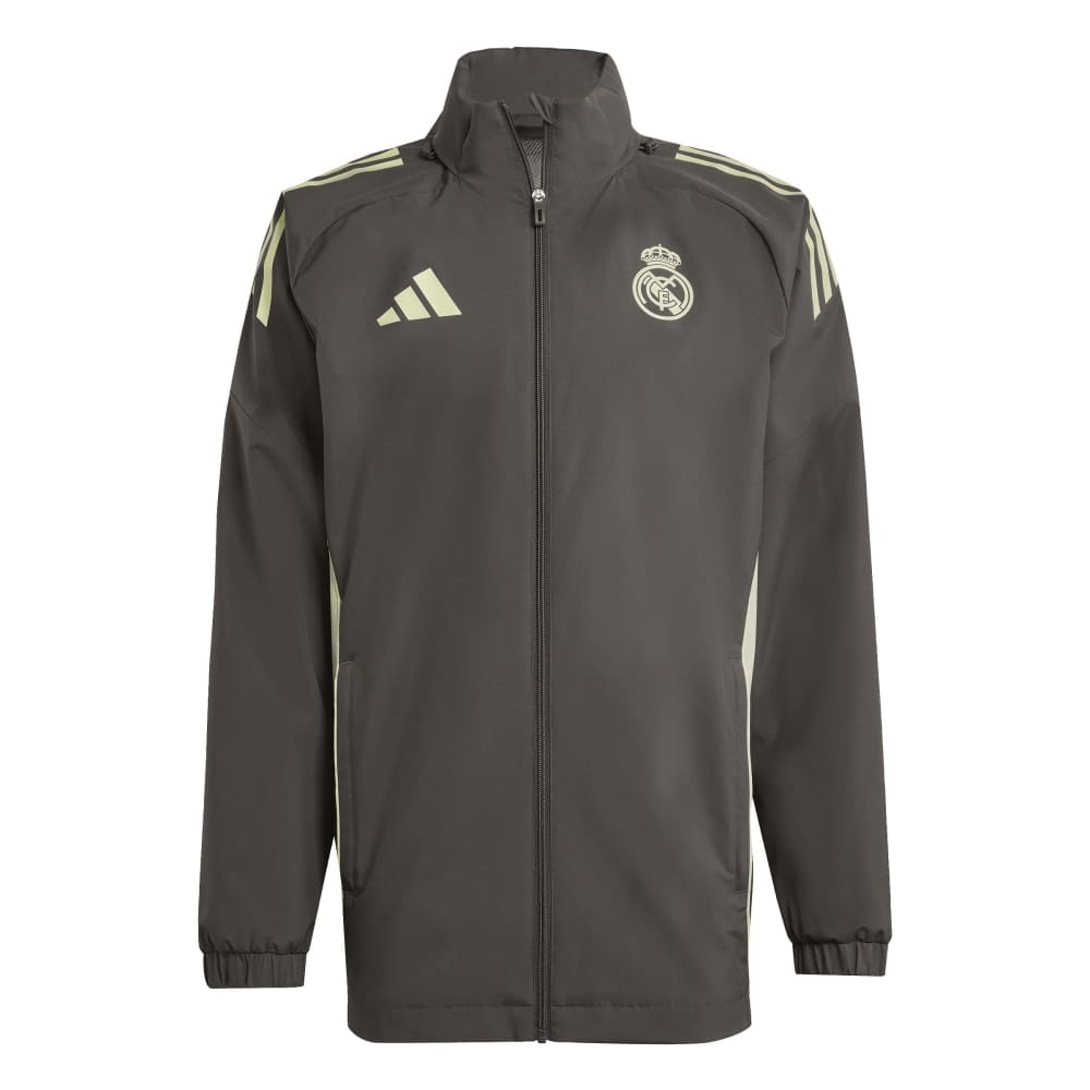 Real Madrid pánská bunda s kapucí Allweather grey
