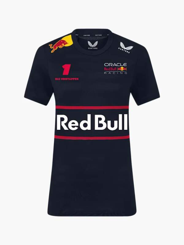 Red Bull Racing dámské tričko Max Verstappen official Teamline Replica navy F1 Team 2025