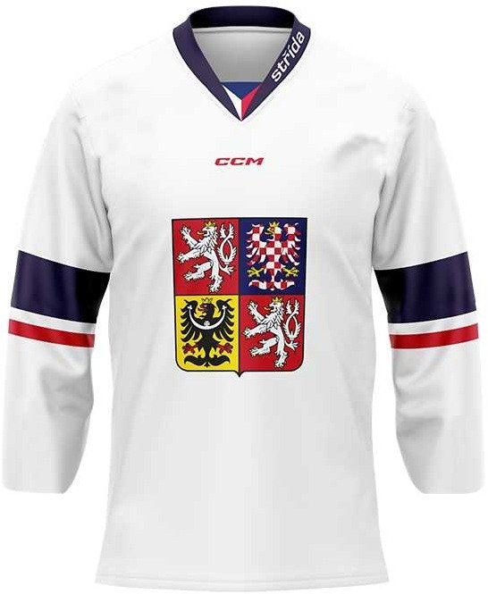 Hokejové reprezentace hokejový dres Czech republic Radko Gudas #3 CCM Fandres replica white 2023/2024