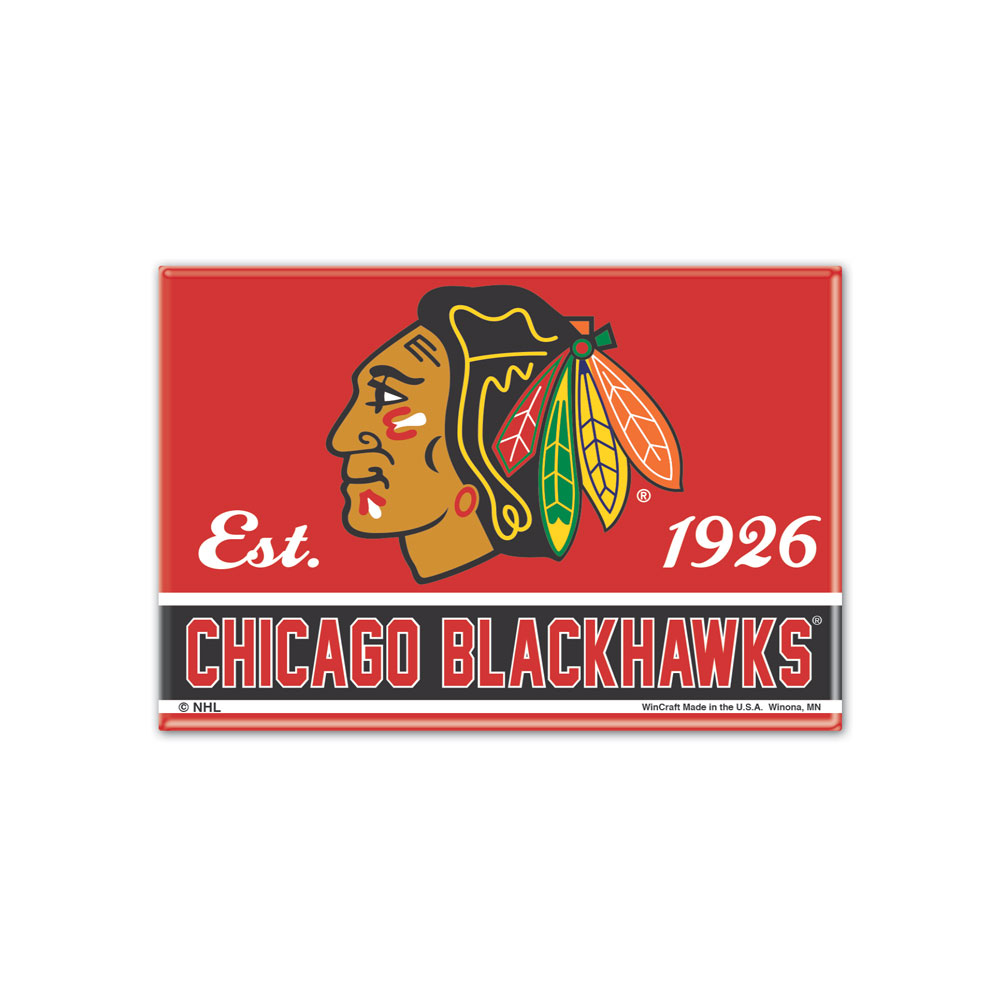 Chicago Blackhawks magnetka logo