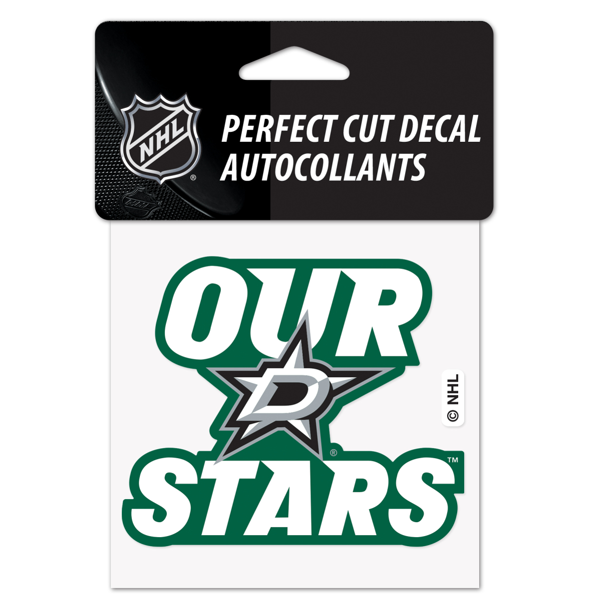 Dallas Stars samolepka Perfect Cut Decal SLOGAN