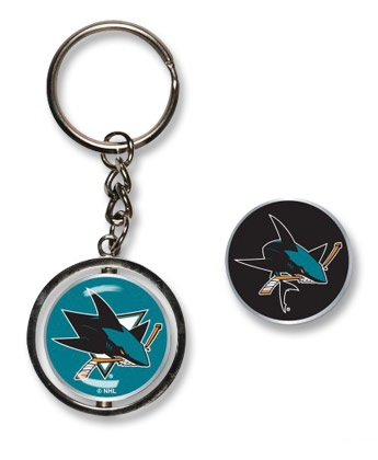 San Jose Sharks přívěšek na klíče Spinner Key Ring