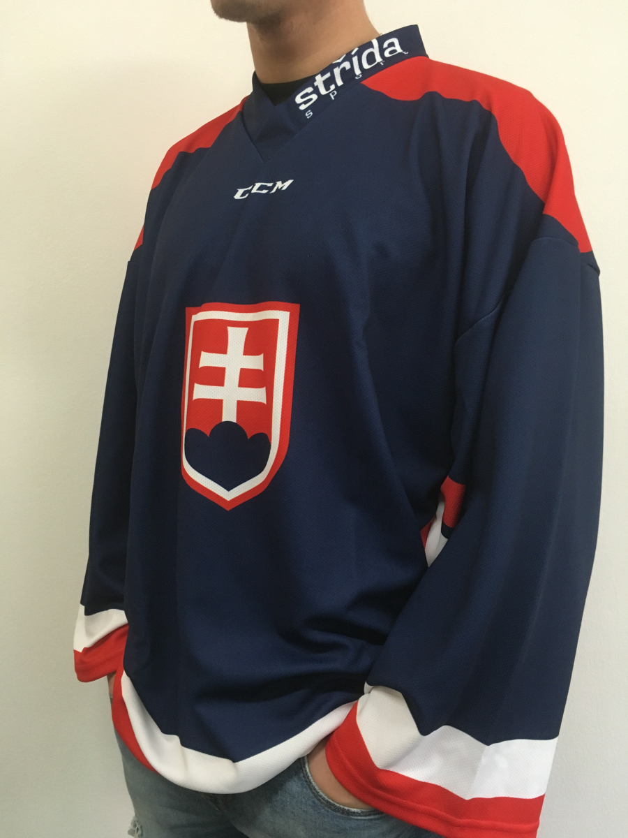 Hokejové reprezentace hokejový dres Slovakia Ice Hockey Team blue