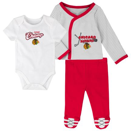 Chicago Blackhawks dětské body 3 Piece Set