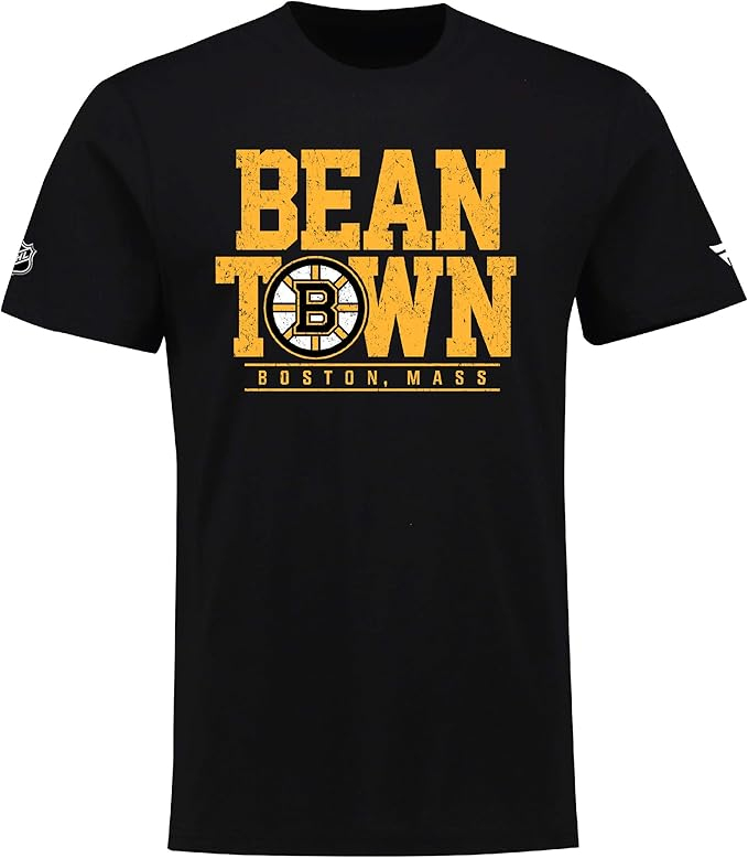 Boston Bruins pánské tričko Hometown Hockey Bean Town black