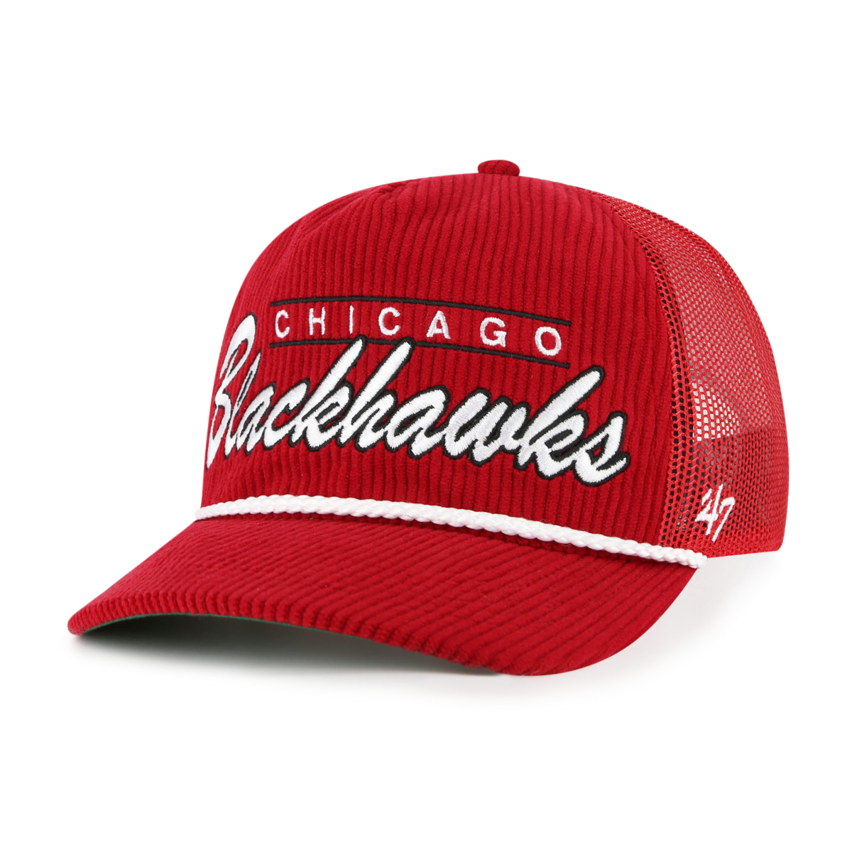 Chicago Blackhawks čepice baseballová kšiltovka Double Header Mesh 47 HITCH RF red