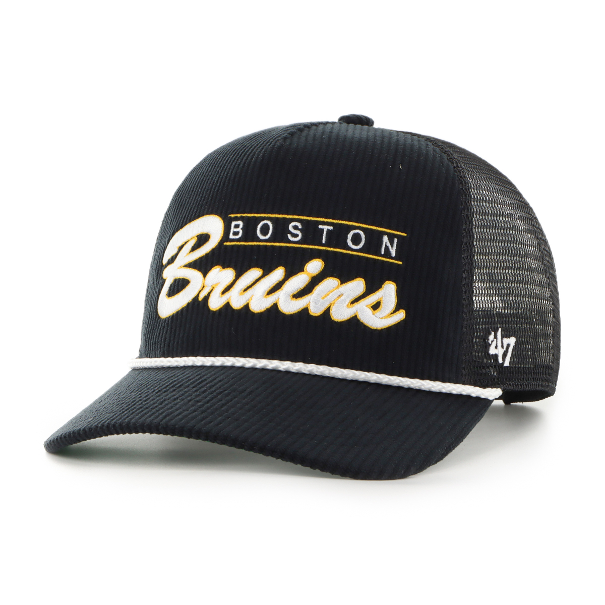Boston Bruins čepice baseballová kšiltovka Double Header Mesh 47 HITCH RF black