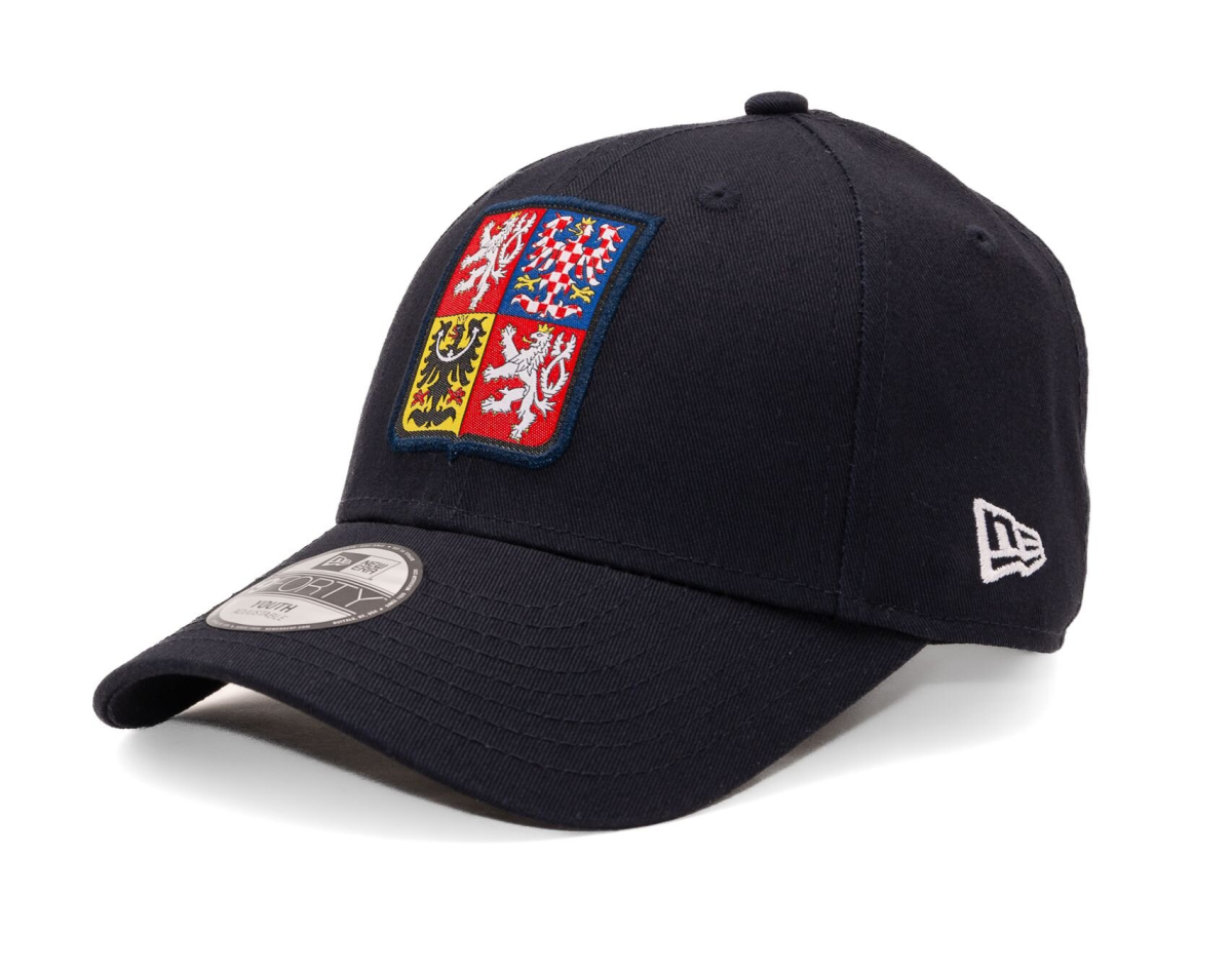 Hokejové reprezentace dětská čepice baseballová kšiltovka Czech republic 940K Core 9forty black