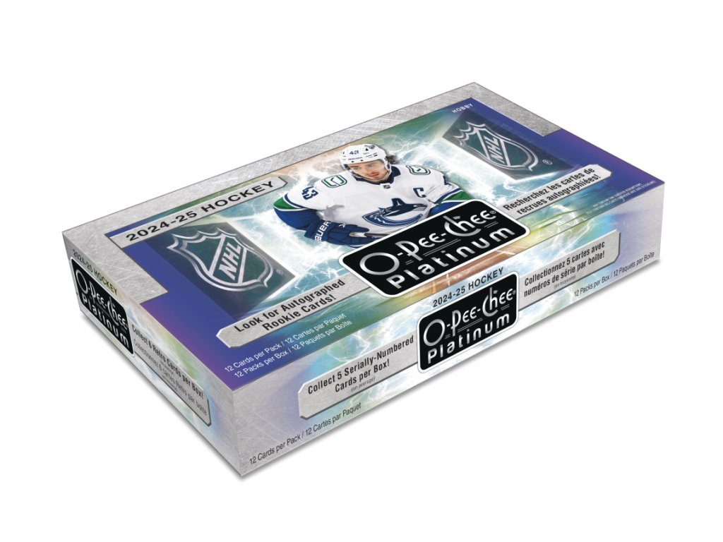 NHL boxy hokejové karty NHL 2024-25 Upper Deck O-Pee-Chee Platinum Hobby Box