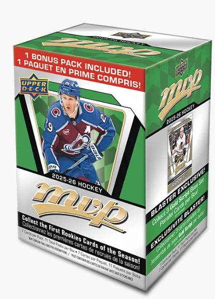 NHL boxy hokejové karty NHL 2025-26 Upper Deck MVP Hockey Blaster Box
