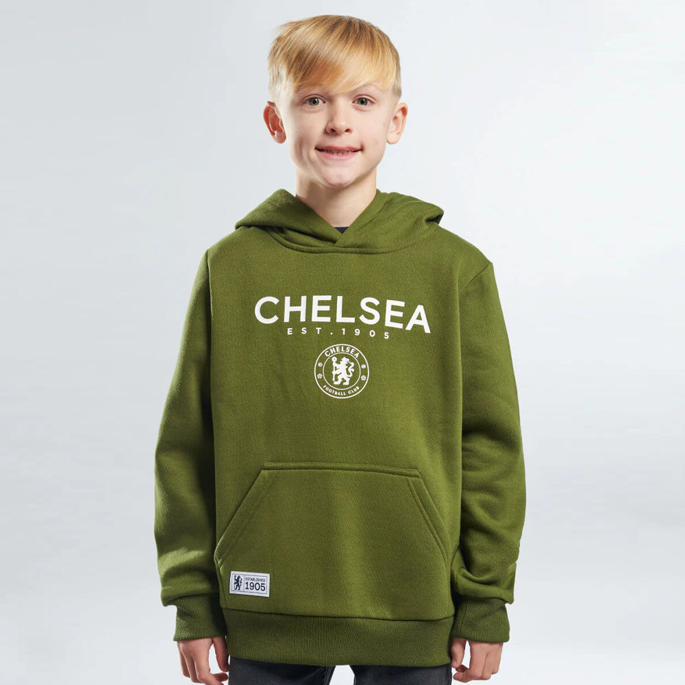 FC Chelsea dětská mikina s kapucí Logo cypress