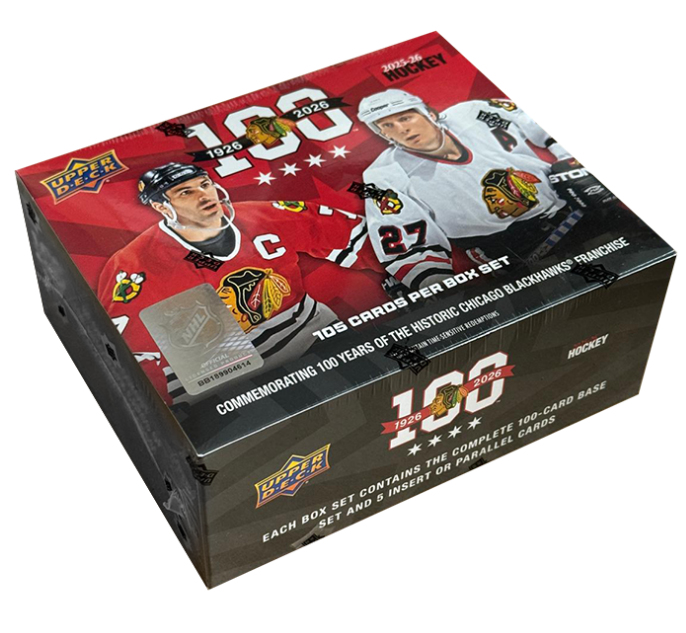 NHL boxy hokejové karty NHL 2025-26 Upper Deck Chicago Blackhawks Centennial Box Set