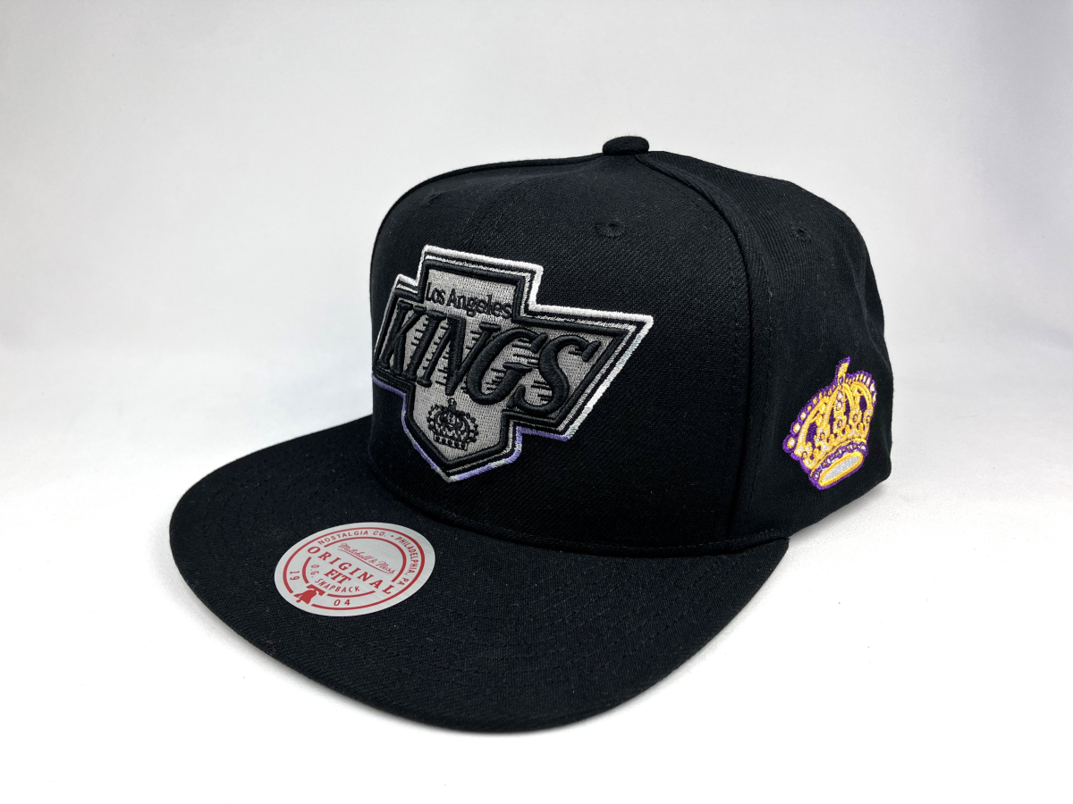 Los Angeles Kings čepice flat kšiltovka Stripes Snapback Vntg black