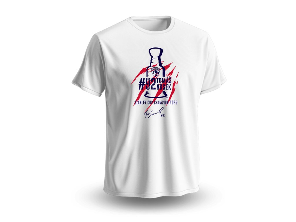 Florida Panthers dětské tričko Tomáš Nosek #92 Stanley Cup Champion 2025 White