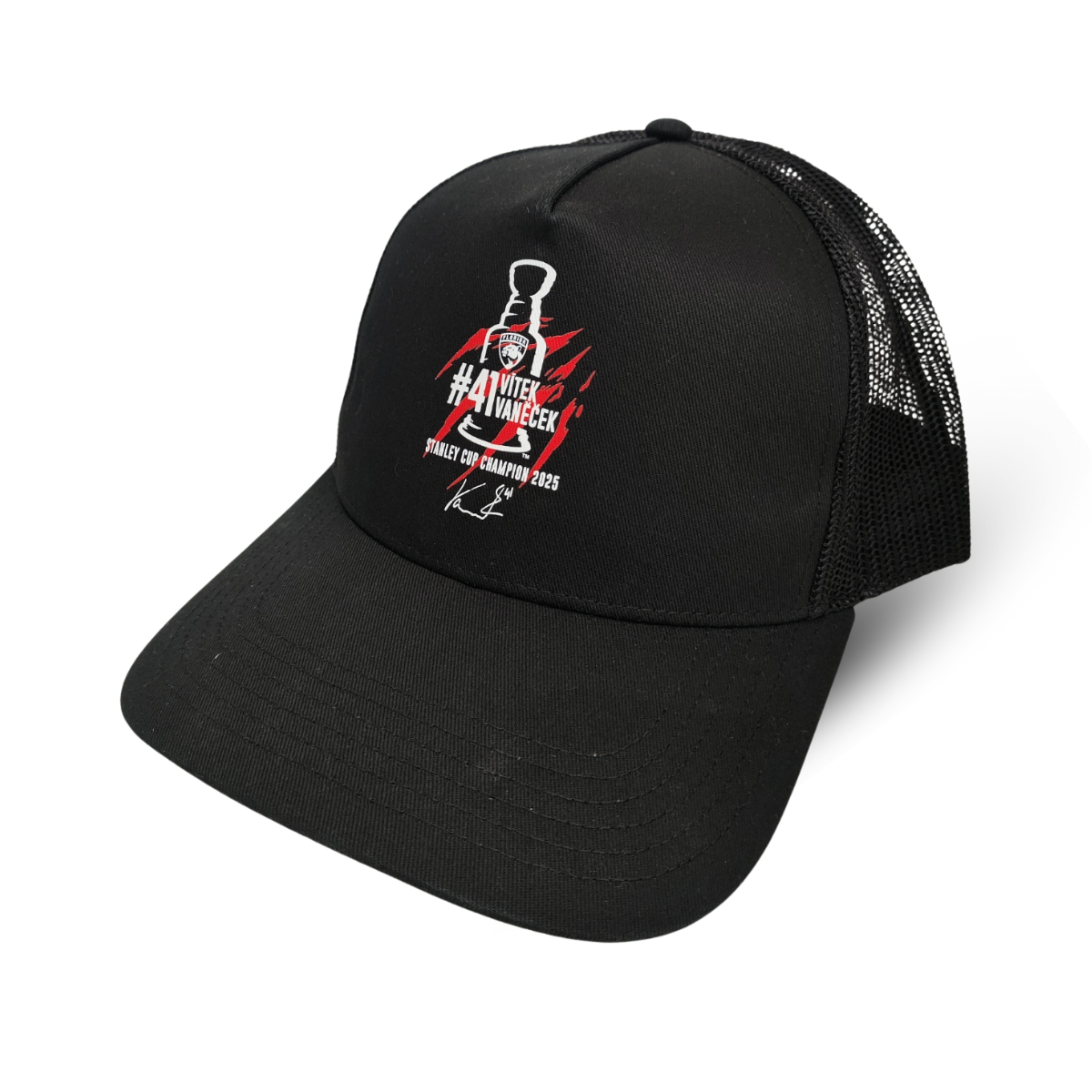 Florida Panthers čepice baseballová kšiltovka Vítek Vaněček #41 Stanley Cup Champion black