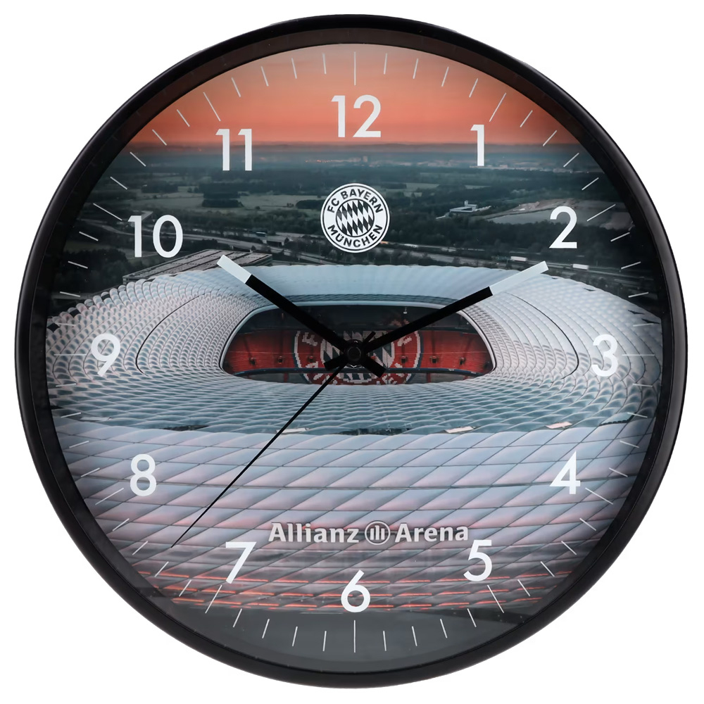 Bayern Mnichov nástěnné hodiny Glow in the dark