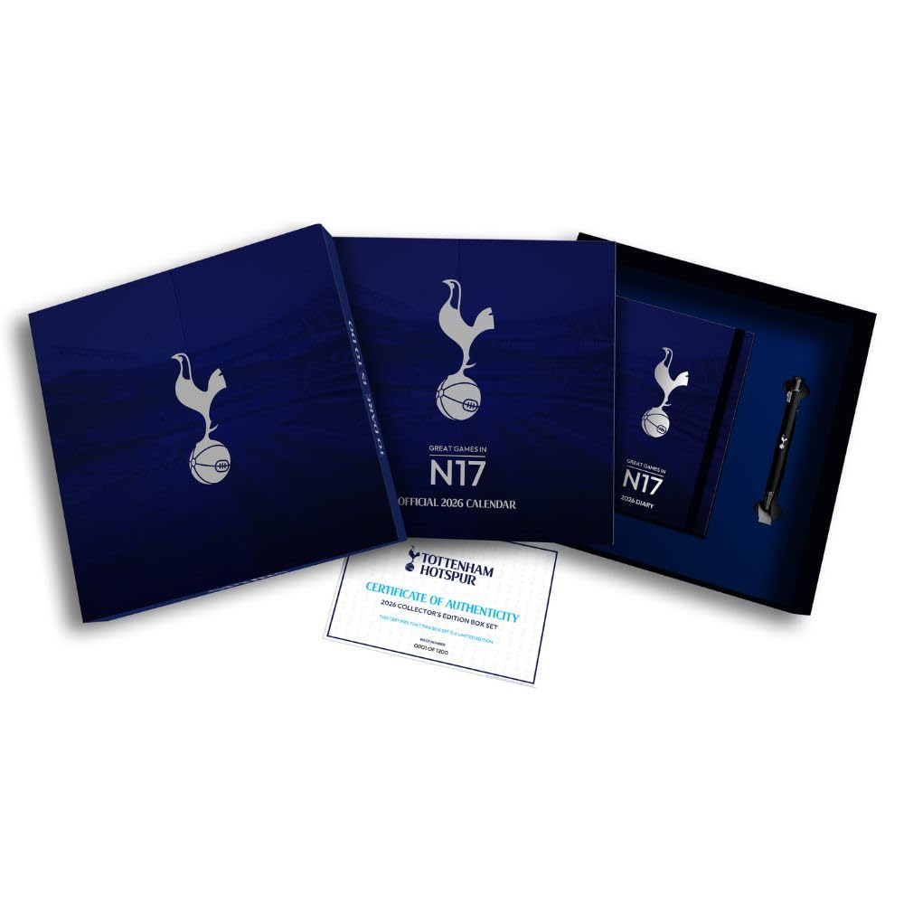 Tottenham Hotspur kalendář a diář Musical Gift Box 2026