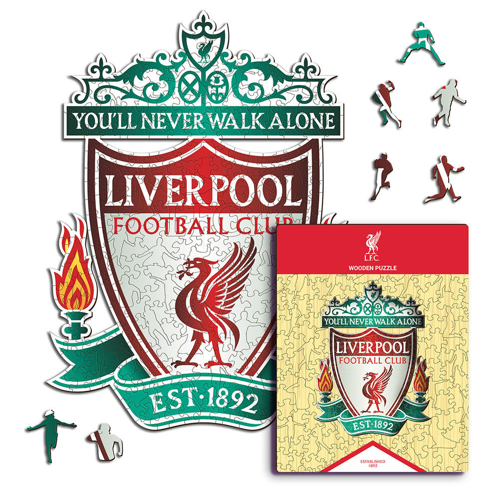 FC Liverpool dřevěné puzzle Crest 500 pcs