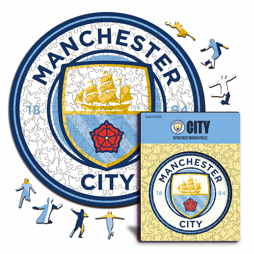 Manchester City dřevěné puzzle Crest 270 pcs
