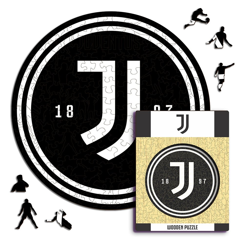 Juventus Turín dřevěné puzzle Crest 150 pcs