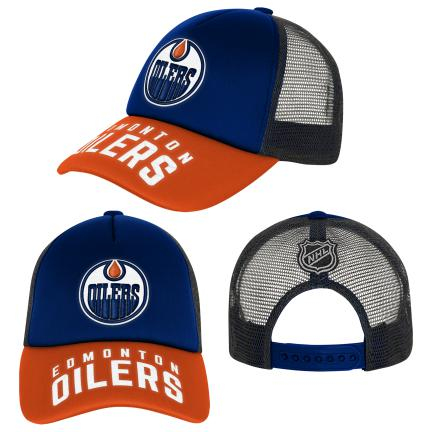 Edmonton Oilers dětská čepice baseballová kšiltovka True Retro Meshback Trucker