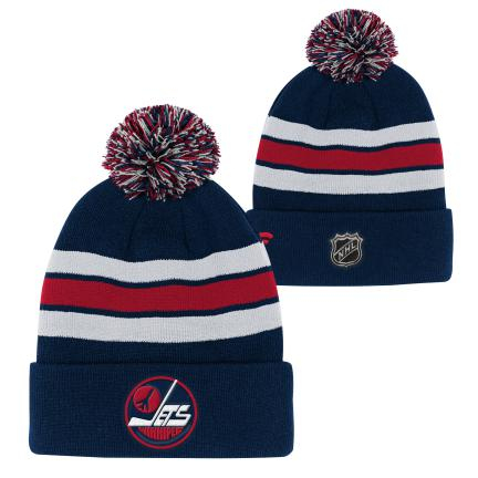 Winnipeg Jets dětská zimní čepice Cuffed Beanie With Pom
