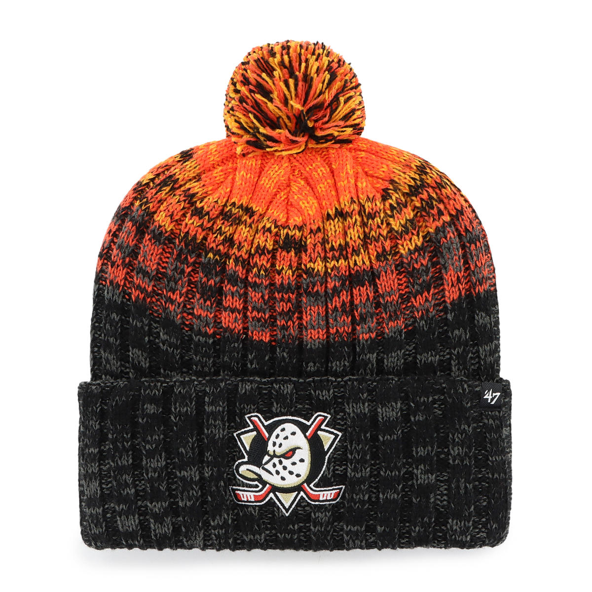 Anaheim Ducks zimní čepice Cascade 47 Cuff Knit Black