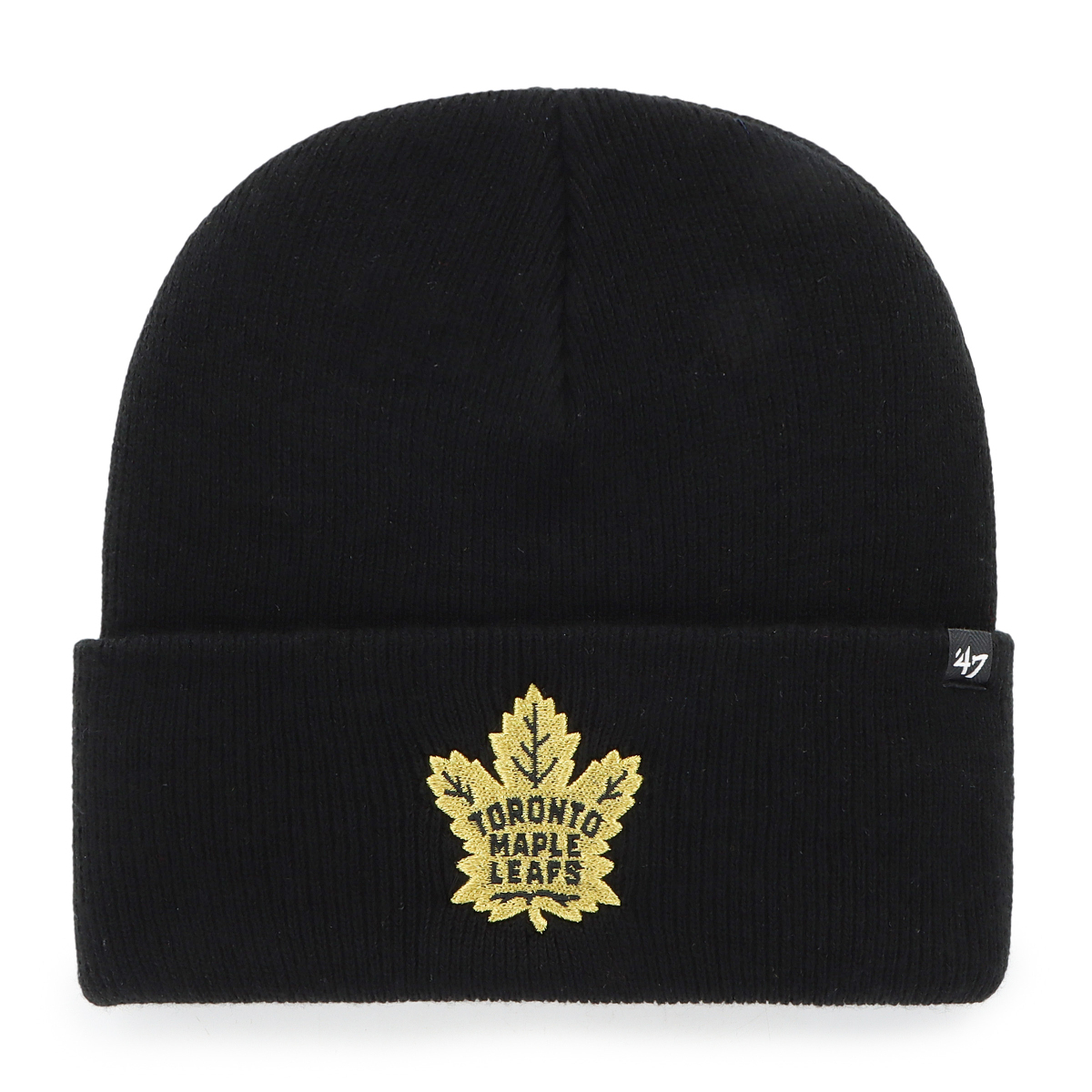 Toronto Maple Leafs zimní čepice Haymaker Metallic 47 Cuff Knit Black