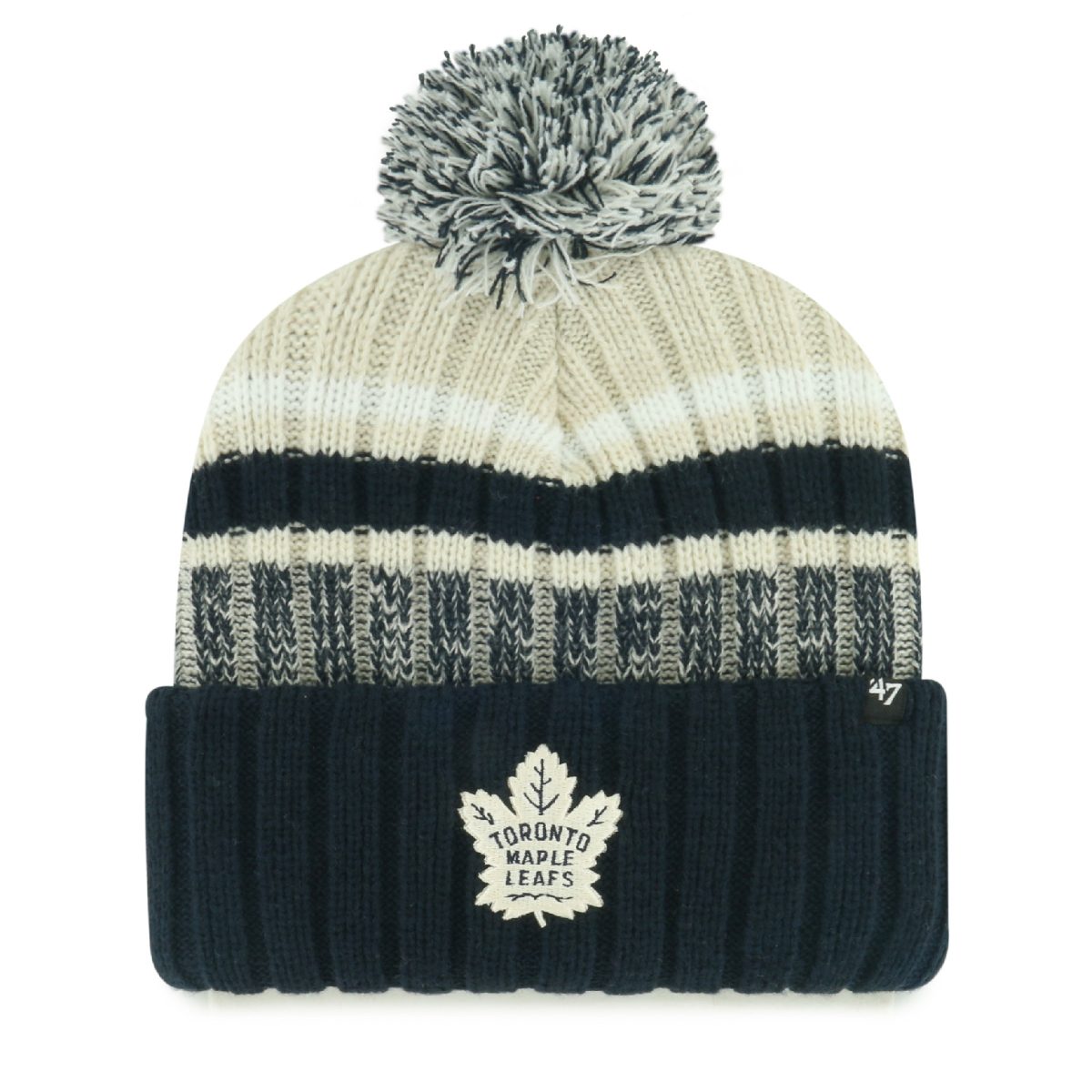 Toronto Maple Leafs zimní čepice Long Range 47 Cuff Knit Natural