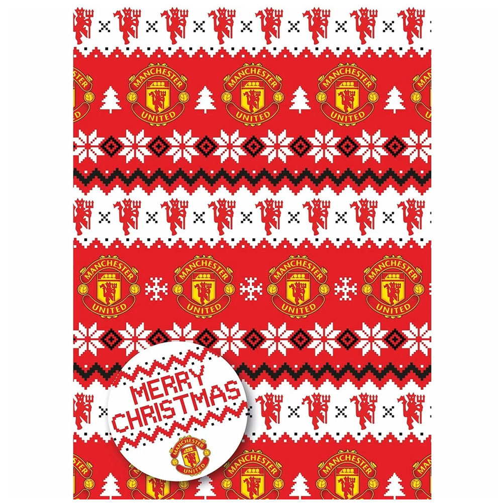 Manchester United balící papír Christmas 2 pcs