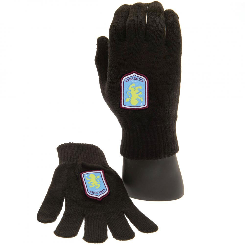 Aston Villa dětské rukavice Knitted Gloves Junior