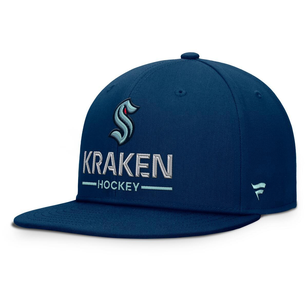 Seattle Kraken čepice flat kšiltovka Authentic Pro A/Cap Flat Brim Square Visor Structured Adjustable