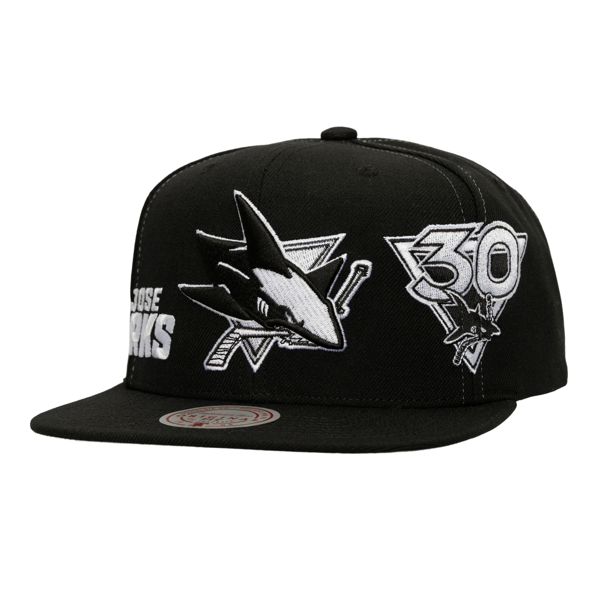 San Jose Sharks čepice flat kšiltovka Trifecta Snapback black