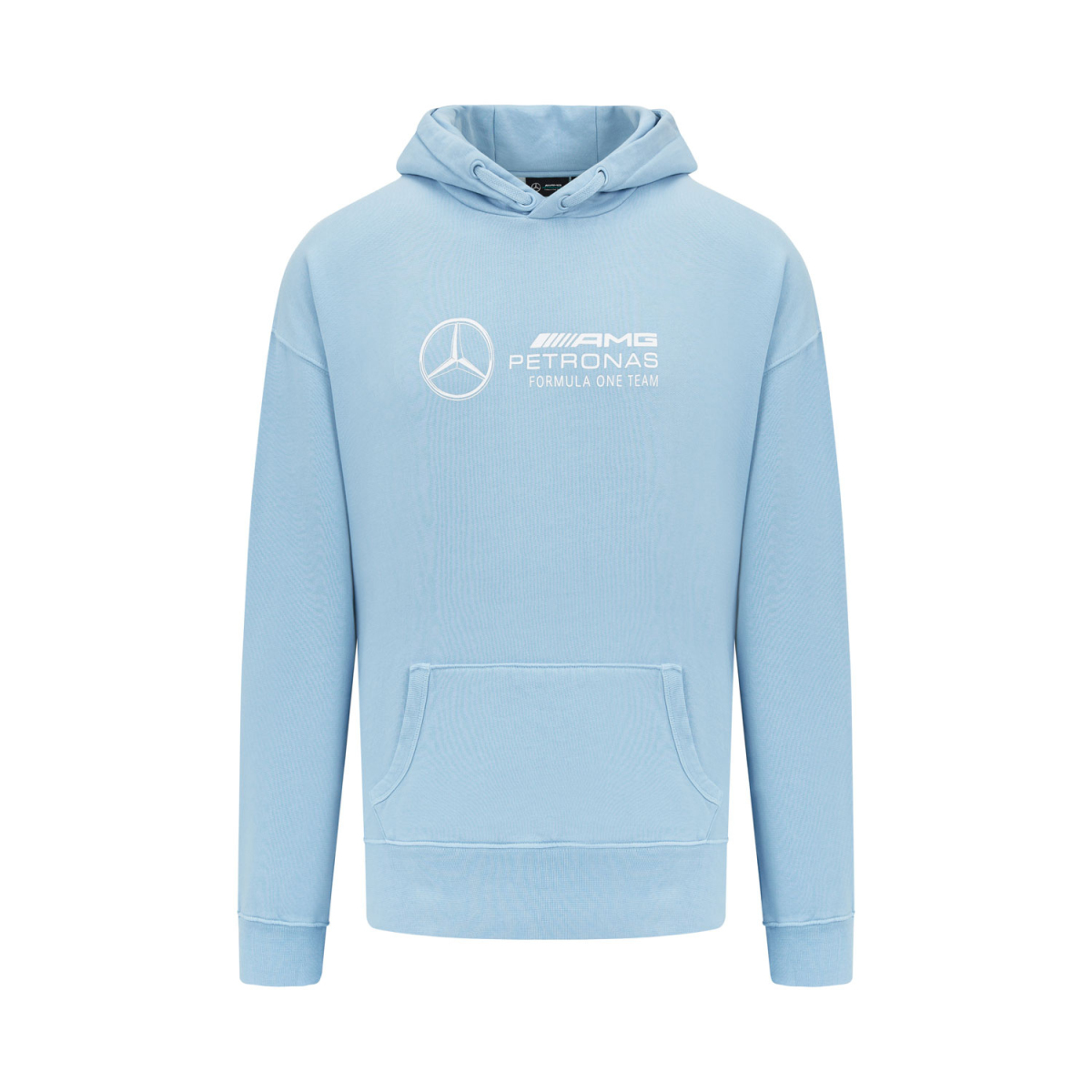 Mercedes AMG Petronas pánská mikina s kapucí Retro blue F1 Team 2023
