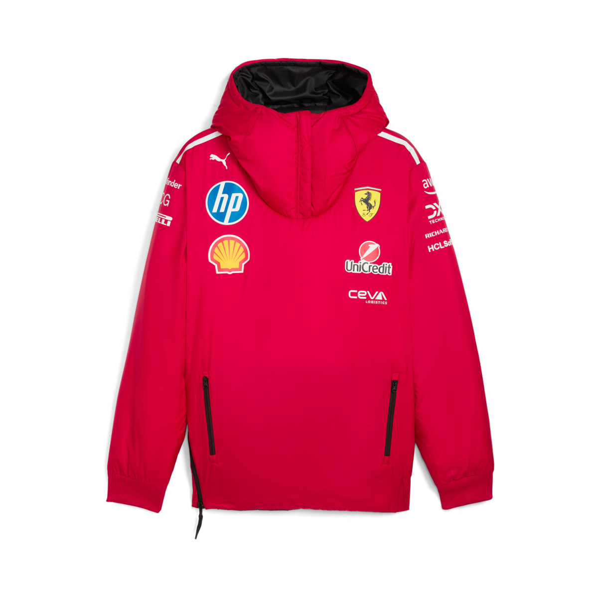Ferrari pánská bunda s kapucí Padded Double Sided F1 Team 2025
