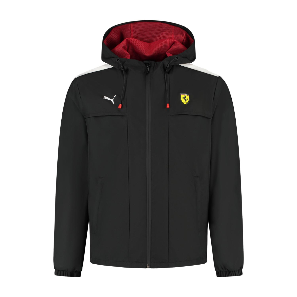 Ferrari pánská bunda s kapucí Rain black F1 Team 2025