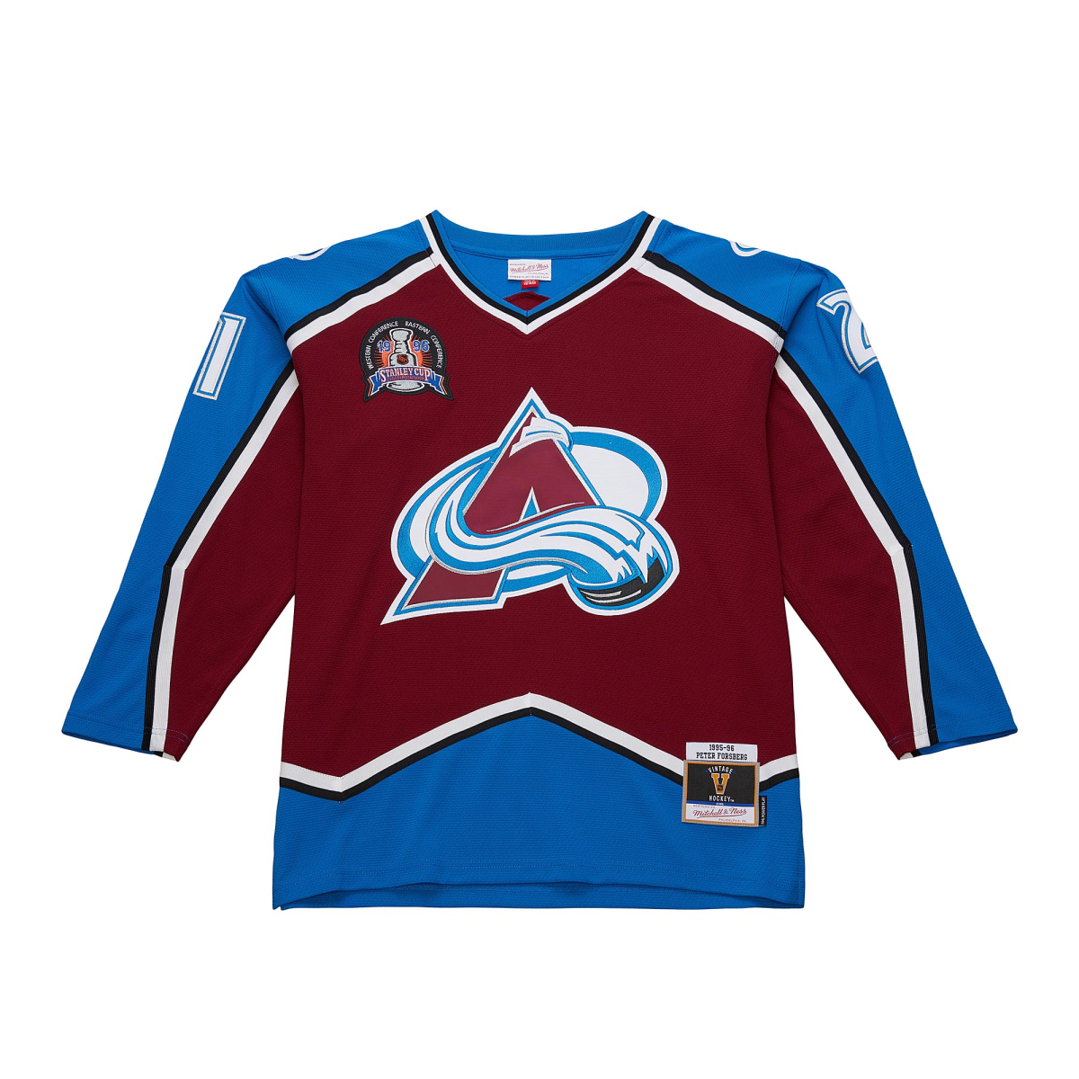 Colorado Avalanche hokejový dres Peter Forsberg 1995 NHL Dark Jersey