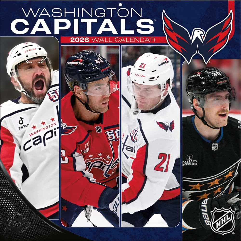 Washington Capitals kalendář 2026 Wall