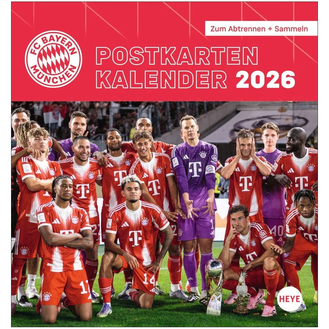 Bayern Mnichov kalendář 2026 Postcard
