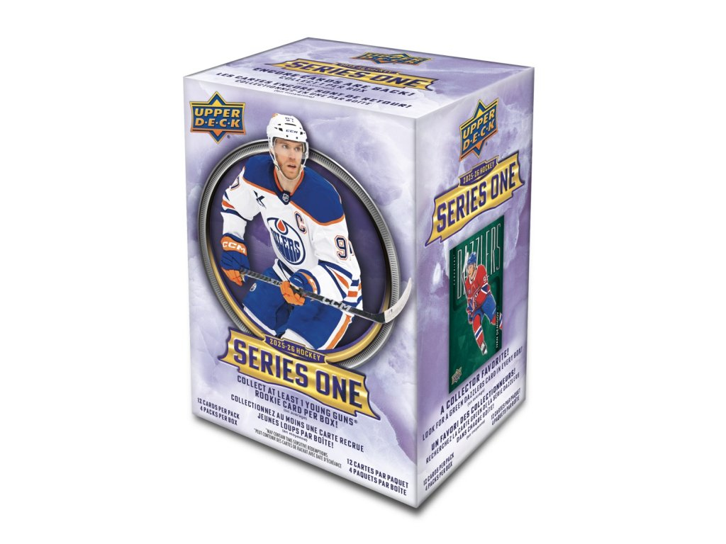 NHL boxy hokejové karty NHL 2025-26 Upper Deck Series 1 Blaster Box